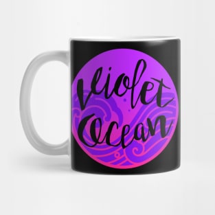 Violet Ocean Name Mug